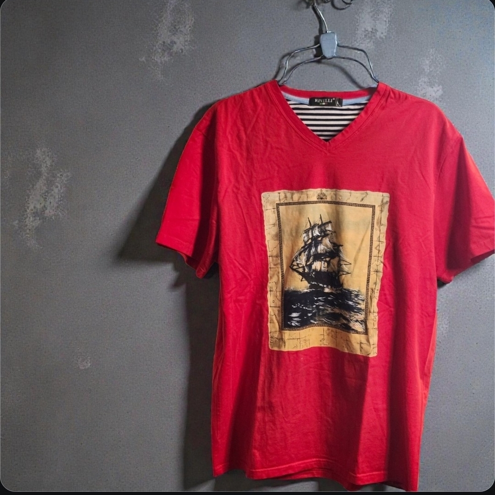 Rivelli Red Nautical Graphic Tee